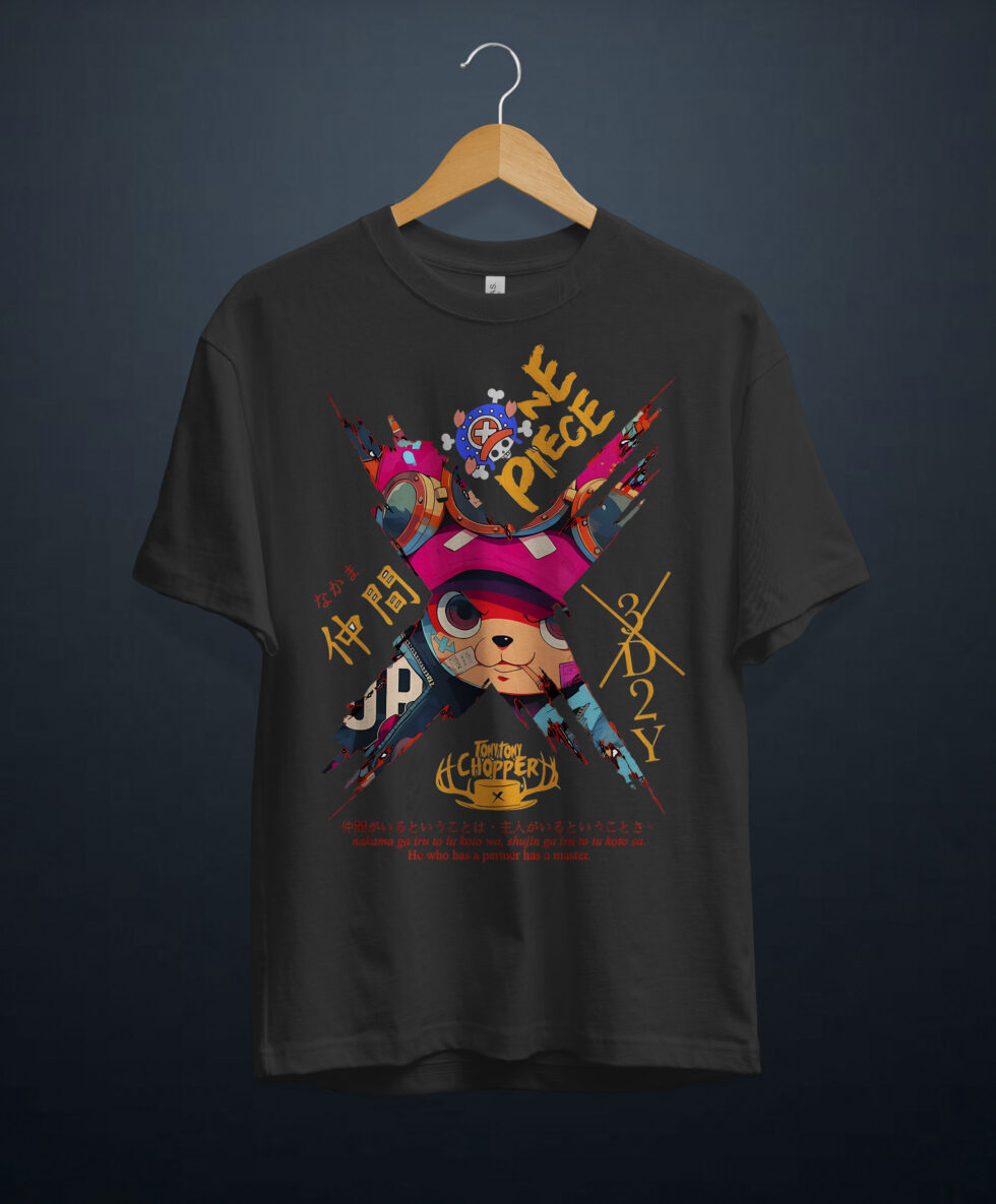 gangsta.ma t-shirt chopper one piece au maroc
