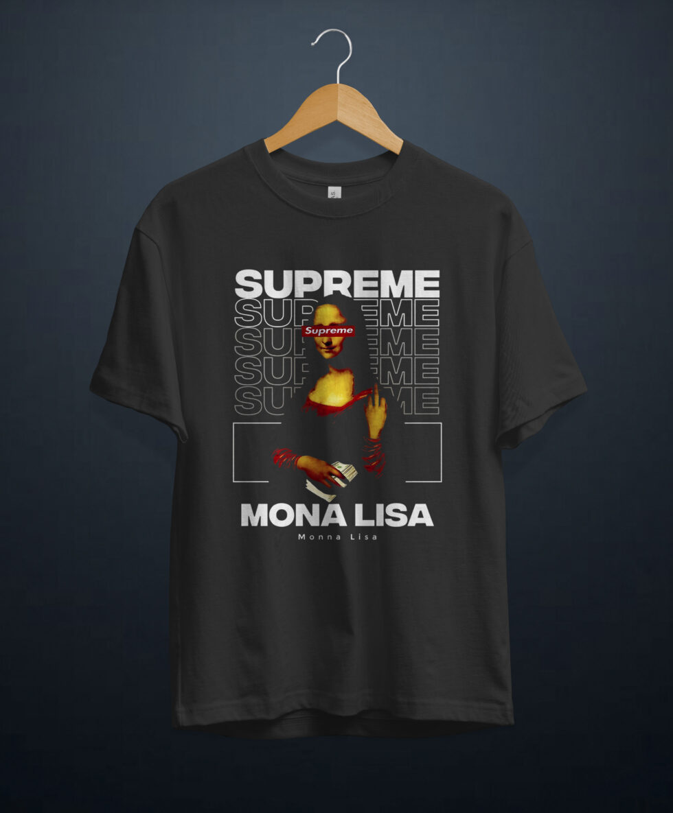 gangsta.ma T-Shirt Supreme MonaLisa au maroc