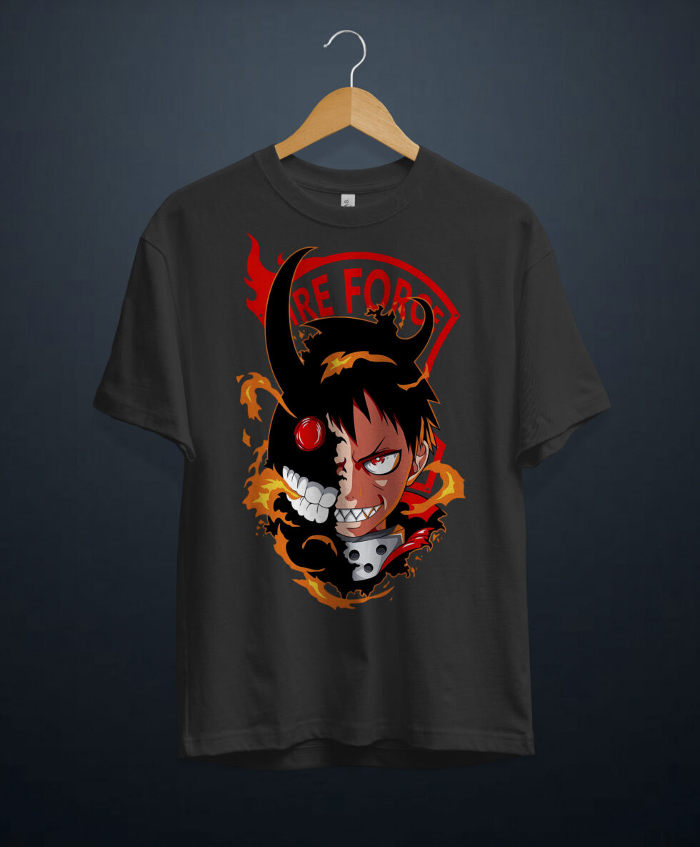 gangsta.ma t-shirt fire force au maroc