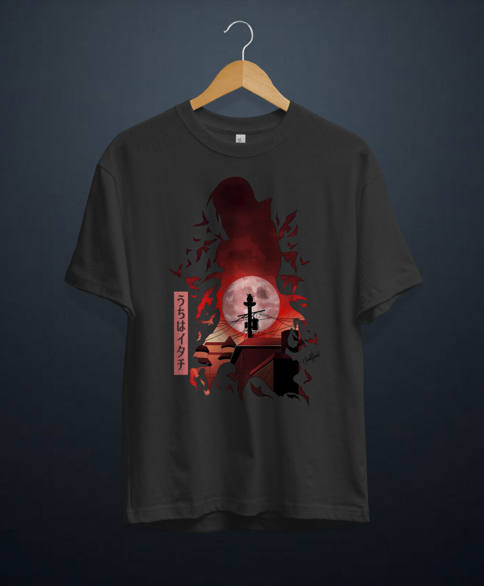 gangsta.ma t-shirt uchiha itachi au maroc