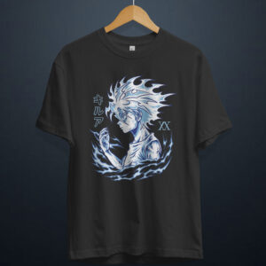 gangsta.ma t-shirt killua zoldik hunter x hunter au maroc