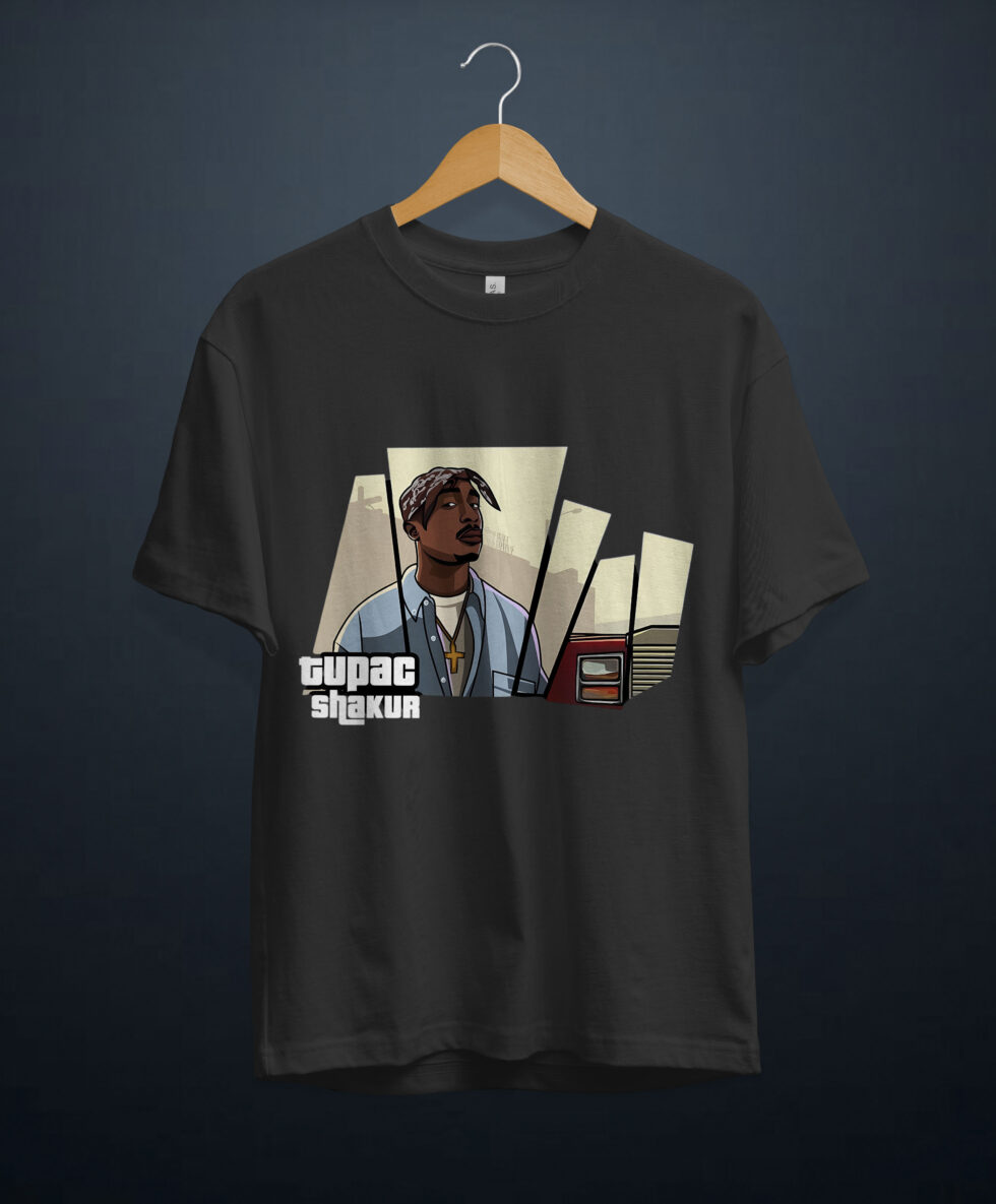 gangsta.ma T-Shirt tupac style gta au maroc