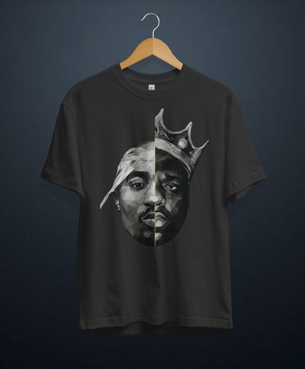 gangsta.ma T-Shirt tupac & B.I.G au maroc