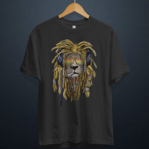 gangsta.ma T-Shirt Rasta Lion au maroc