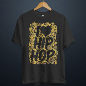 gangsta.ma T-Shirt i love hip hop au maroc
