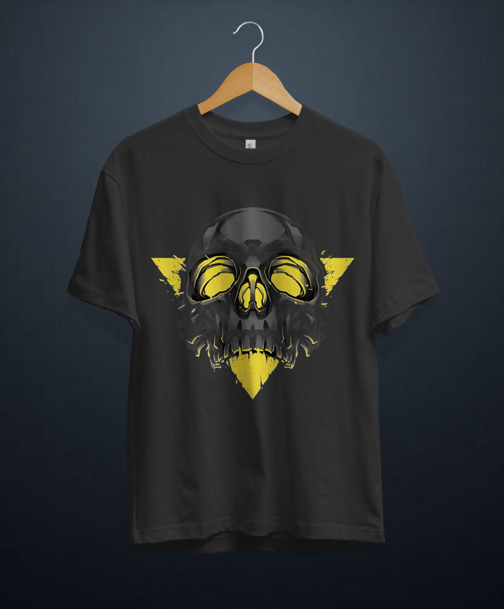 gangsta.ma T-Shirt Triangle Skull au maroc