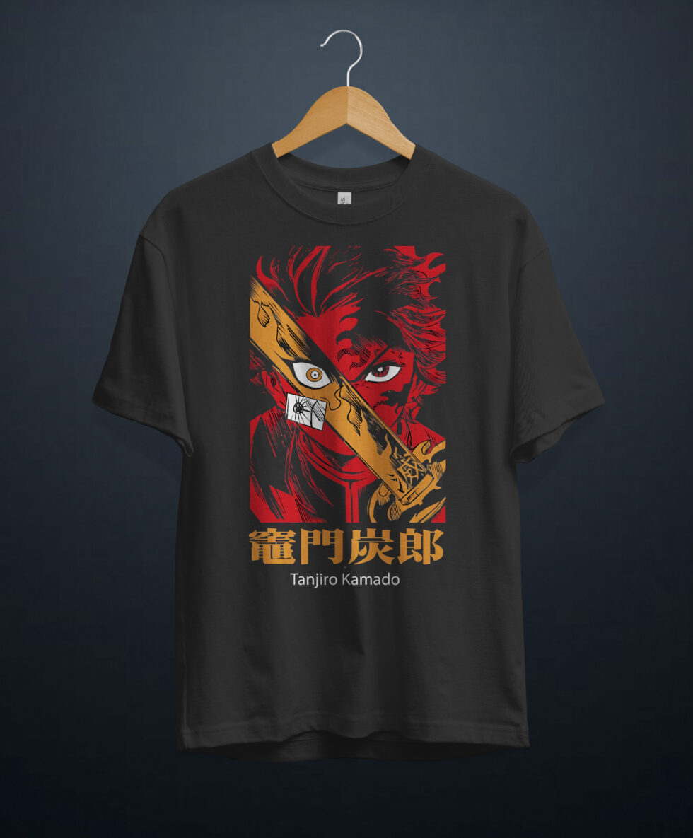gangsta.ma t-shirt Tanjiro Kamado Demon Slayer au maroc