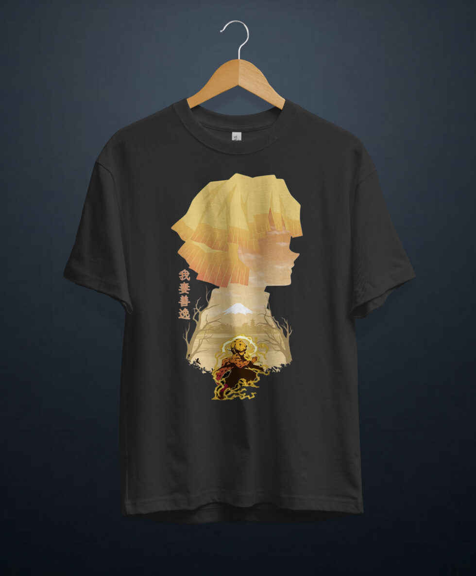 gangsta.ma t-shirt Zenitsu Demon Slayer au maroc