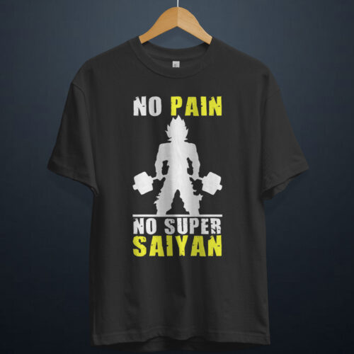gangsta.ma t-shirt no pain no super saiyan au maroc