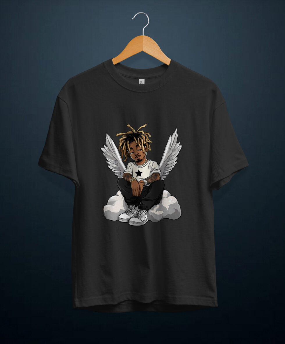 gangsta.ma t-shirt Juice WRLD as Cartoon au maroc