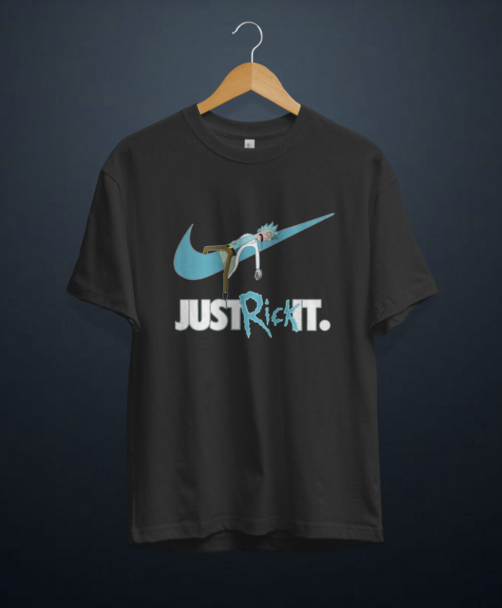 gangsta.ma t-shirt nike just rick it au maroc