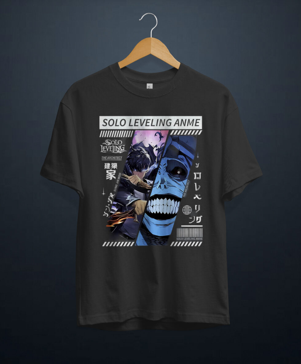 gangsta.ma t-shirt Solo Leveling king smile au maroc