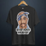 gangsta.ma t-shirt tupac keep your head up au maroc