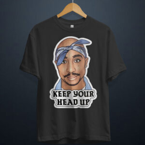 gangsta.ma t-shirt tupac keep your head up au maroc