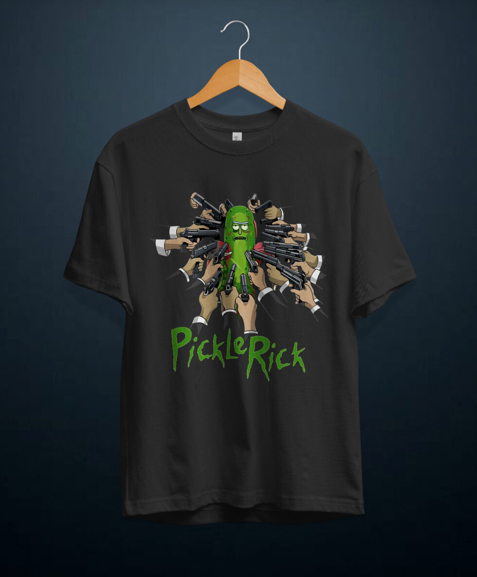 gangsta.ma t-shirt pickle rick au maroc