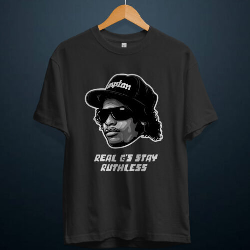 gangsta.ma t-shirt easy E real g's stay ruthless au maroc