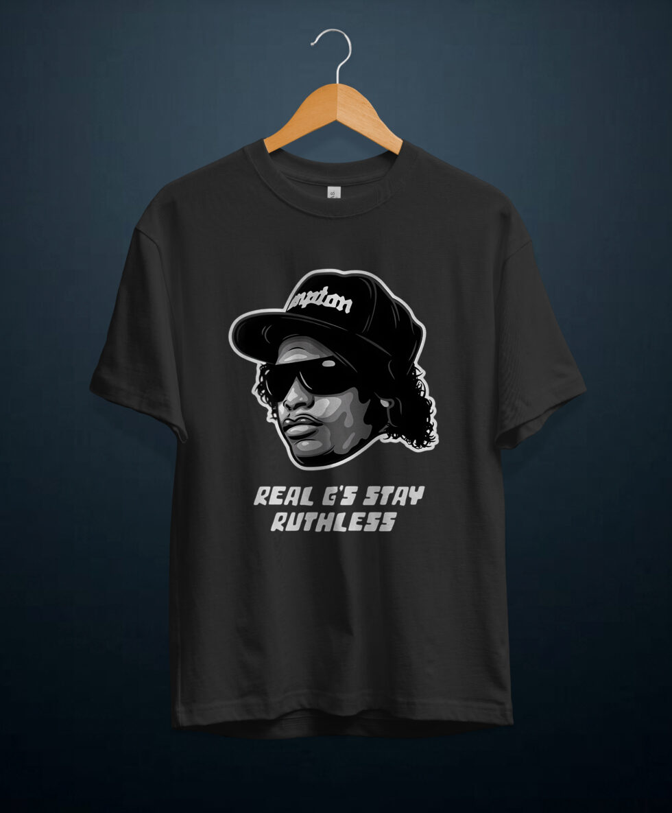 gangsta.ma t-shirt easy E real g's stay ruthless au maroc