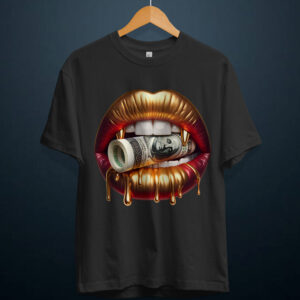 gangsta.ma t-shirt lips money au maroc