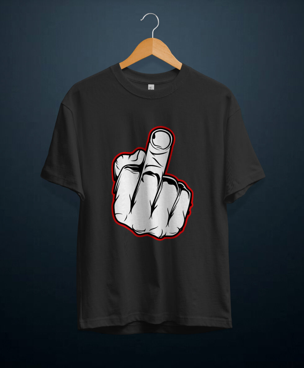 gangsta.ma t-shirt middle finger au maroc